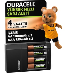 CEF 14 Pil Şarj Cihazı + Şarj Edilebilir AA ve AAA Pil 2'şer adet