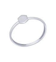 Diamond Line-Gülaylar Beyaz Altın 14 Ayar Geometrik Yüzük
