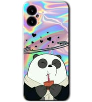 Omix X3 Kılıf HD Desen Baskılı Arka Kapak - Milkshake Panda