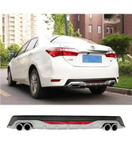 Toyota Corolla E170 Gri Difüzör Difizör Yuvarlak Egzoz Görünüm Reflektörlü