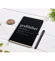 BK Gift Kişiye Özel Godfather Baba Tasarımlı Siyah Defter ve Kalem Hediye Seti-14