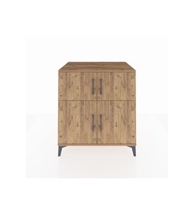 Kronos Şifonyer 3 Raflı 4 Kapaklı 88x59x96 Çam-Çam