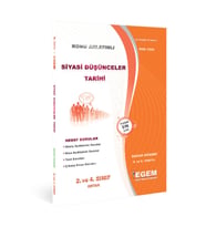Egem Yayınları AÖF 2. Sınıf Siyasi Düşünceler Tarihi Bahar Dönemi 4. Yarıyıl Konu Anlatımlı Soru Bankası (Çok Renkli)
