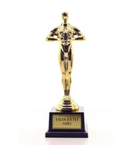 Eşe Sevgiliye Anneye Babaya Yılın En İyi Aşkı Oscarı Ödülü Hediye Büyük Boy (Sarı)