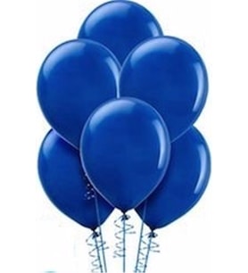 Pazariz  Balon Metalik Lacivert Balon 20'li