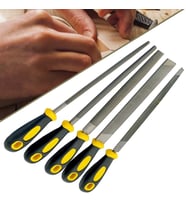 Meşem-1290 32 Cm Büyük Boy 5 Li Eğe Seti Marka Yüksek Kalite Üçken Kare Oval Set 1410