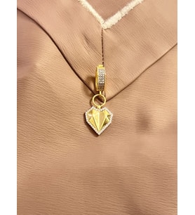 Kalp Ajda Bilezik 925 Ayar Gümüş Charm