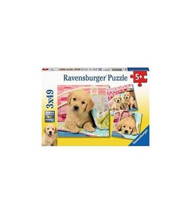 Ravensburger 3x49 Parça Puzzle Puppies 080656