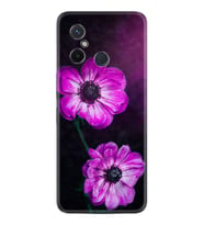 Xiaomi Redmi 12C Kılıf Resimli Desenli Silikon Platinium Series Çiçekler 1869