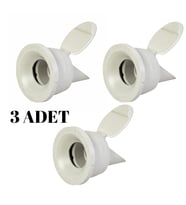 3 Adet Koku Önleyici Çekvalfli Adaptör ContaØ50 Lavabo & Eviye Gideri için