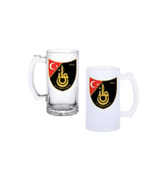 Ghostbastır Design İstanbulspor Kulplu Bira Bardağı Buzlu veya Şeffaf Seçenekli 0119