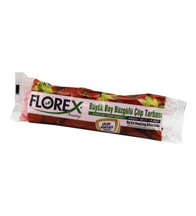 250 ADET FLOREX-502 ÇİLEK KOKULU BÜZGÜLÜ BÜYÜK 10PCS 65X70CM ÇÖP TORBASI 25x10=250 (5690)