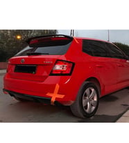 Skoda Fabia Difüzör Parlak Siyah Plastik 2015 ve üzeri Arka-difizör-bodykit-ek-karlık