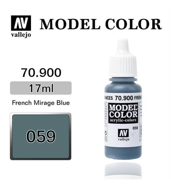 Vallejo French Blue Model Air Paint | 17ml Bottle For Airbrush & Brush
