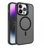 Coverzone iPhone 14 Pro Max ile uyumlu Kamera Lens Aparatl? Stand Olabilen Magsafe ile uyumlu Kamera Korumal? ?effaf Full Color Magnetic Wireless Telefon K?l?f? (Siyah, iPhone 14 Pro Max)