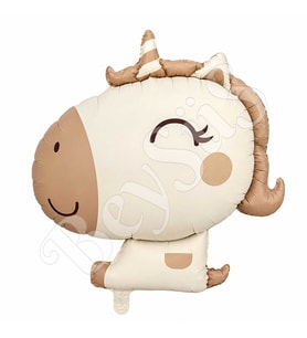 Retro Unicorn Folyo Balon