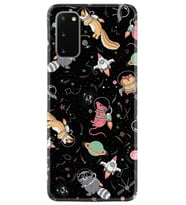 Samsung A02S A03S A10 A12 A13 A21S A22 Kılıf Desenli Silikon Planet Animals 1771