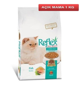 Reflex Sterilised Kısırlaştırılmış Balıklı Kedi Maması 1 Kg AÇIK