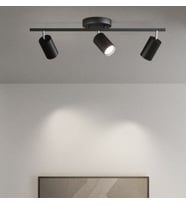 MYLİGHTS SİYAH ÜÇLÜ PANASONIC LED SPOT LED AVİZE HAREKETLİ BAŞLIK  PANASONIC GÜN IŞIĞI AMPULLÜ