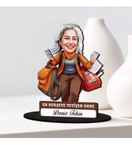 Anneler Günü Hediyesi Herşeye Yetişen Anne Karikatürlü Biblo