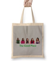 The Good Place Everything İs Fine Bez Çanta Uzun Saplı