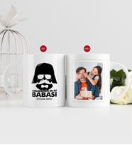 BK Gift Kişiye Özel Babalar Günü Hediyesi Fotoğraflı Kupa Bardak-58 (Beyaz)