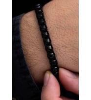 Erkek Siyah Polo Model Çelik Bileklik - Çelik Siyah Polo Model Bileklik