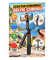 Uzaktan Kumandalı Tripod Selfie Çubuğu – Dikey Yatay Çekim ve Canlı Yayın Uyumlu