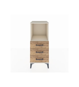 Hyperion Komodin Tek Raflı 3 Çekmeceli 44x44x106 Aytaşı-Çam