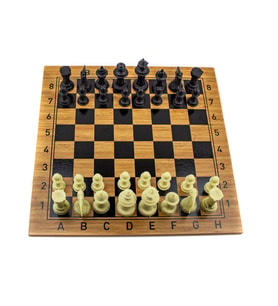 Satranç Ahşap Zemin Set