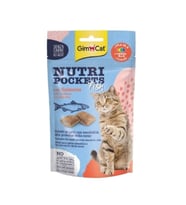 GimCat Nutripockets Fish Somon Balıklı Kedi Ödül Maması 60 Gr (STD)