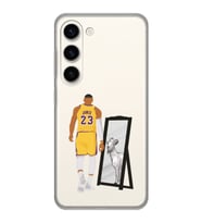 Samsung Galaxy S23 Uyumlu Lebron James Goat Tasarımlı Şeffaf Telefon Kılıfı