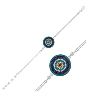 NAZAR 925 AYAR GÜMÜŞ BİLEKLİK