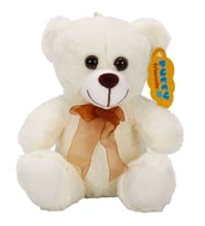 0998 PELUŞ AYI OTURAN KURDELELİ 21CM 2R