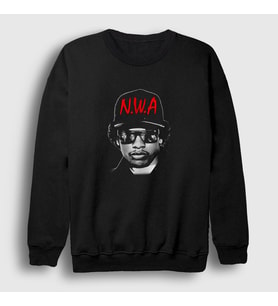 Presmono Unisex Siyah Eazy E Nwa Sweatshirt 371271tt