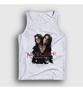 Presmono Unisex Beyaz Paranormal Müzik Alice Cooper Atlet 498680tt