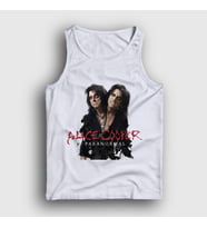 Presmono Unisex Beyaz Paranormal Müzik Alice Cooper Atlet 498680tt