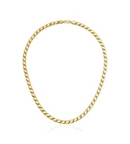 14 Ayar Altın Pullu Zincir 6 mm (Sarı)