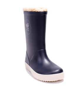 İgor W10207 Splash Nautico Borreguito Lacivert Ortopedik Kürklü Erkek Çocuk Yağmur Çizme
