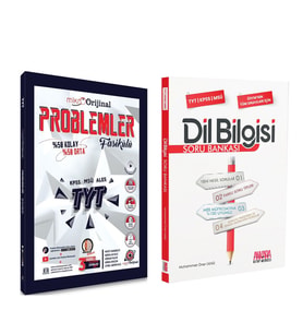 Orjinal Mikro TYT Problemler ve AKM Dil Bilgisi Soru Bankası Seti 2 Kitap