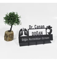 Göğüs Hastalıkları Uzmanı Metal İsimlik - Kişiye Özel İsimlik - İsme Özel Metal İsimlik - Doktor İsimlik
