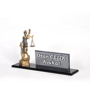 KABARTMA İSİMLİK GÜMÜŞ SET ASLAN BİBLOLU AVUKAT İSİMLİĞİ
