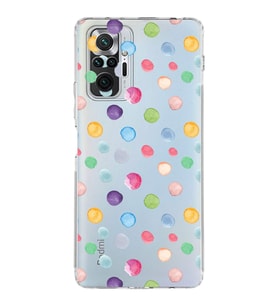 PrintiFy Xiaomi Redmi Note 10 Pro ile Uyumlu Water Color 6  Kamera Korumalı Şeffaf  Kılıf