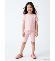 LCW Kids Pembe Fitilli Kız Çocuk Kısa Tayt