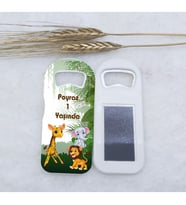 Hayaller Dükkanı 15 Adet Sevimli Hayvanlar Temalı Uzun Açacak Magnet 4,5x10,5 Cm Uv Doğum Günü Hediyeliği Safari Temalı Açacak Magnet