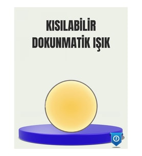 Mey İthalat® LED Hareket Sensörlü Gece Lambası Kablosuz Duvar Tipi