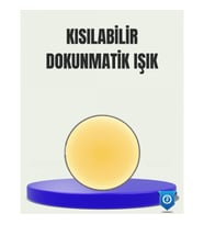 Mey İthalat® LED Hareket Sensörlü Gece Lambası Kablosuz Duvar Tipi