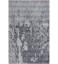 Eliana Home Baskılı, Yıkanabilir Kaymaz Taban Salon Halısı LNA1271 100x150 cm (Gri)