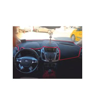 2017-2020 Modellerine Uygun Ford Connect Torpido Koruma Halısı Siyah Kenar Renk Kırmızı