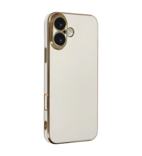 Apple İphone 16 Kılıf Volet Silikon - Beyaz